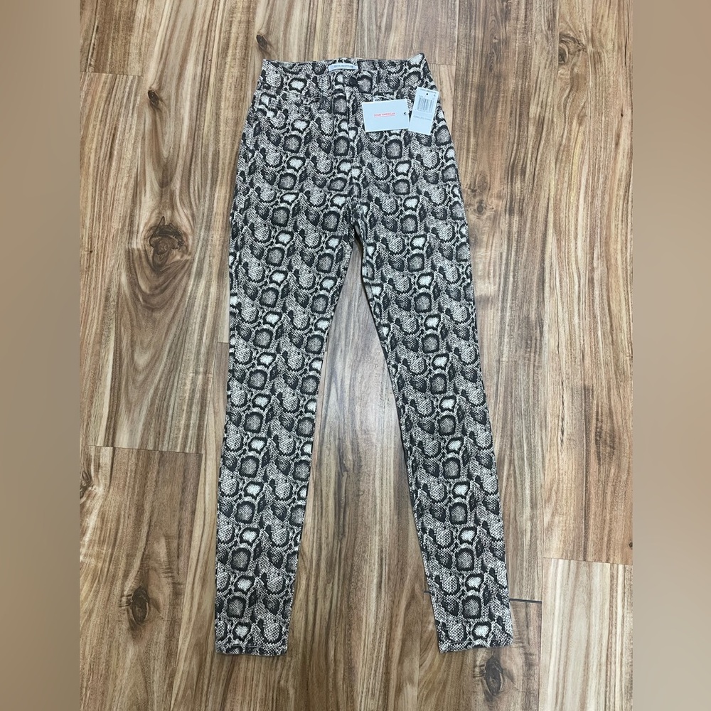 Good American Snake Print Jeans
